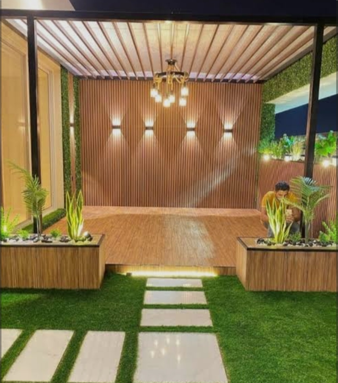 تركيب بديل الخشب بجدة ومكة وكافة المملكة | ديكورات واجهات وجدران بأسعار منافسة ضمان 7 سنوات 2026 تنفيذ واجهة مودرن بإستخدام تركيب بديل الخشب بجدة الخارجي المقاوم للشمس في جدة